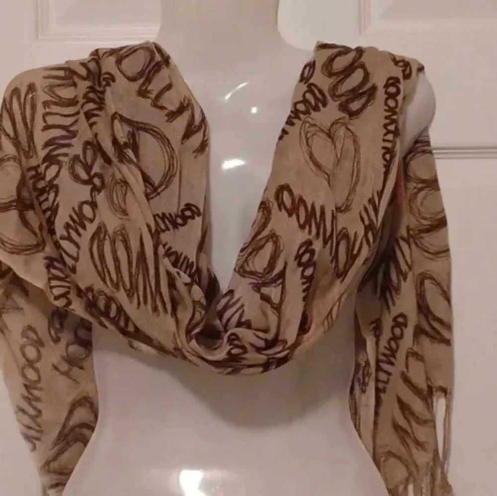 2 light Brown  scarves